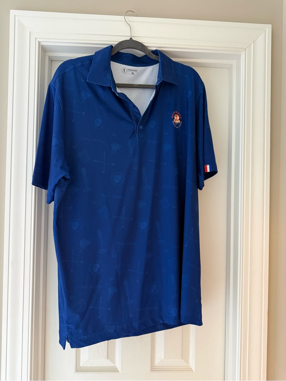 “Bushwood” Men's Blue Polo Shirt
